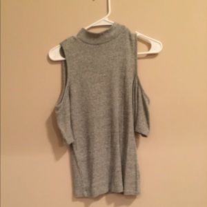 sweater with shoulder slits